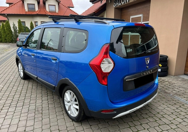 Dacia Lodgy cena 49900 przebieg: 125000, rok produkcji 2018 z Warta małe 232